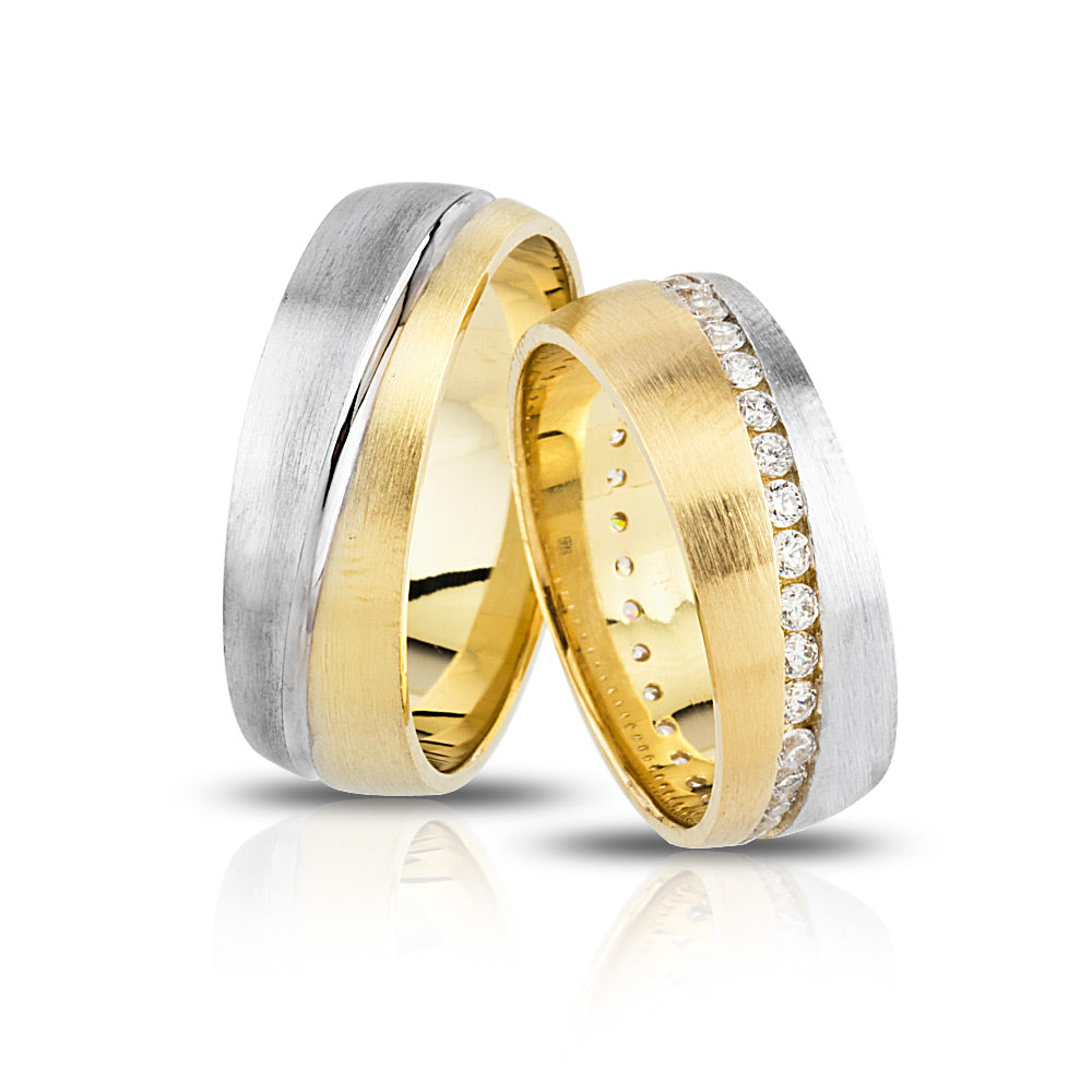 Mora Partnerring-Set mit Lasergravur