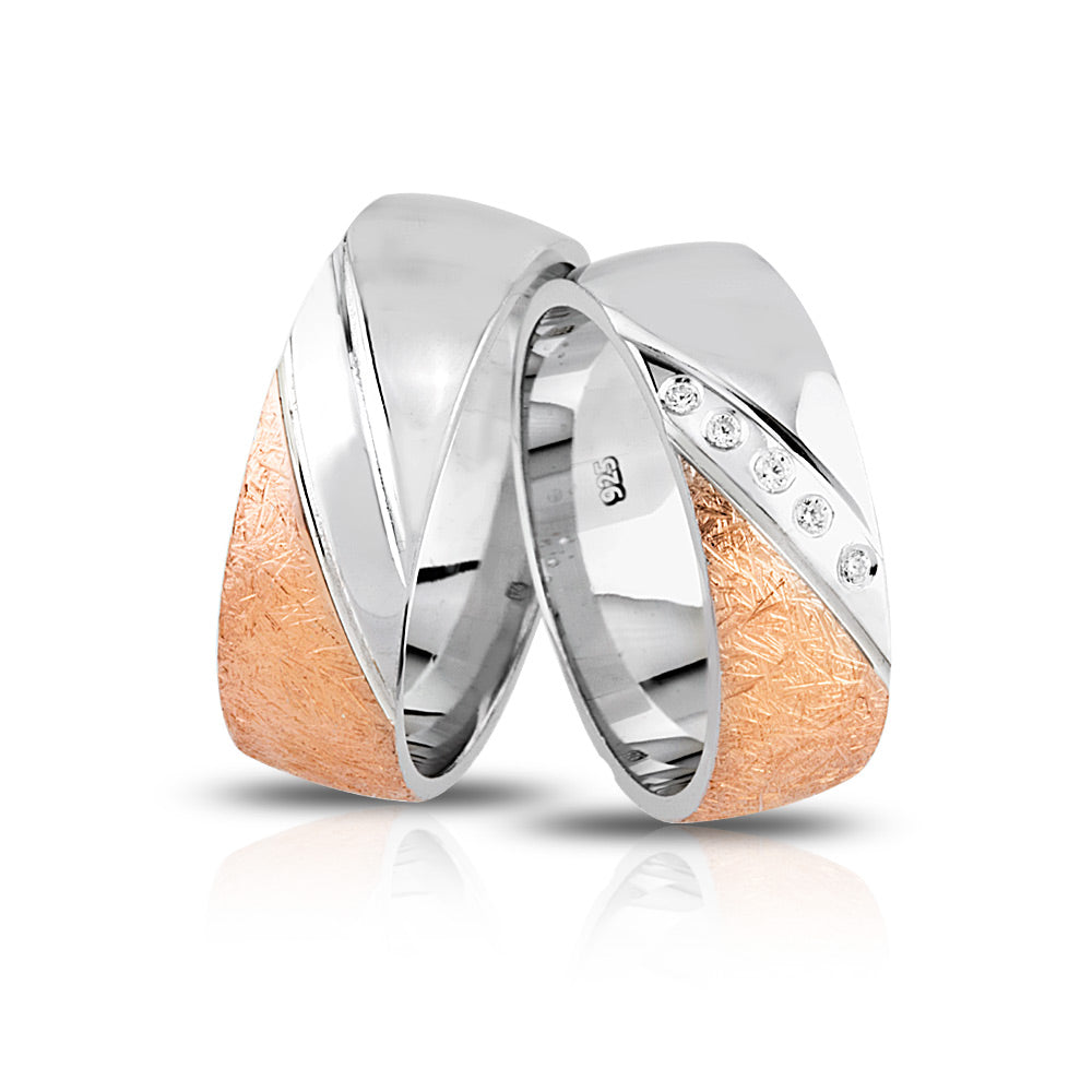 Dodake Partnerring-Set mit Handschriftgravur