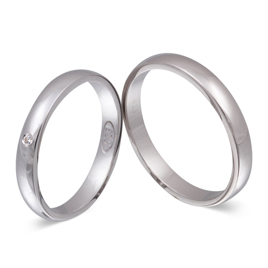 Camelia Partnerring-Set mit Handschriftgravur