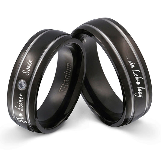 Arras Partnerring-Set mit Lasergravur