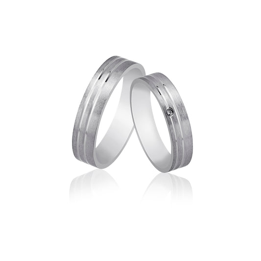 Thunder Partnerring-Set mit Handschriftgravur