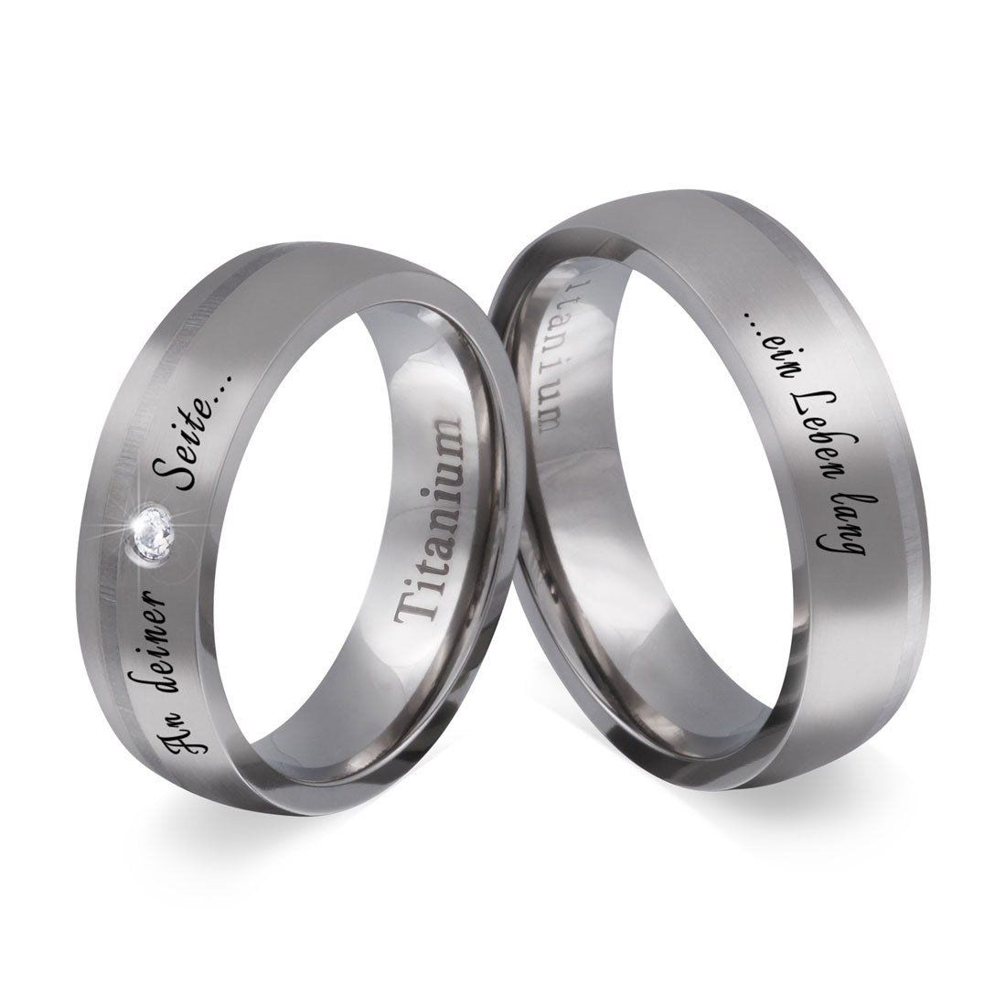 Valamar Partnerring-Set mit Lasergravur