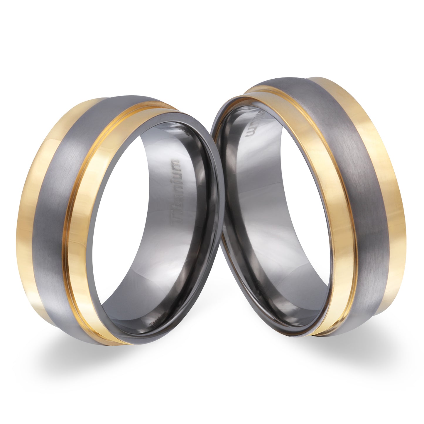 Aspendos Partnerring-Set mit Lasergravur