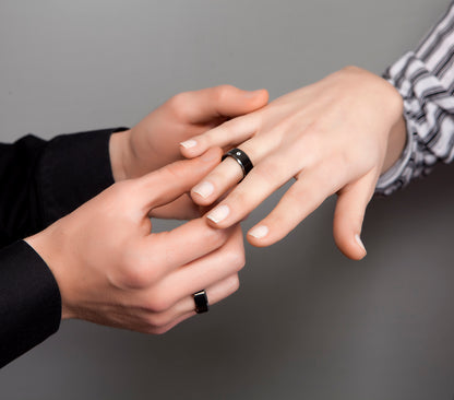 Back Beauty Ring mit Lasergravur