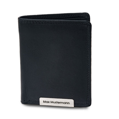 Brieftasche aus Rindleder mit kostenloser Gravur für Herren