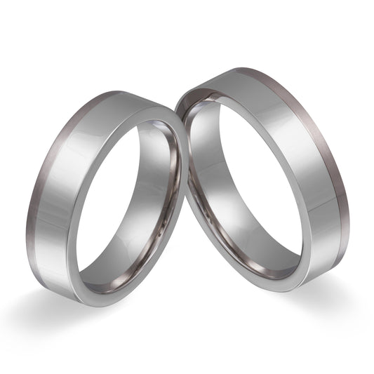 Singapor Partnerring-Set mit Handschriftgravur