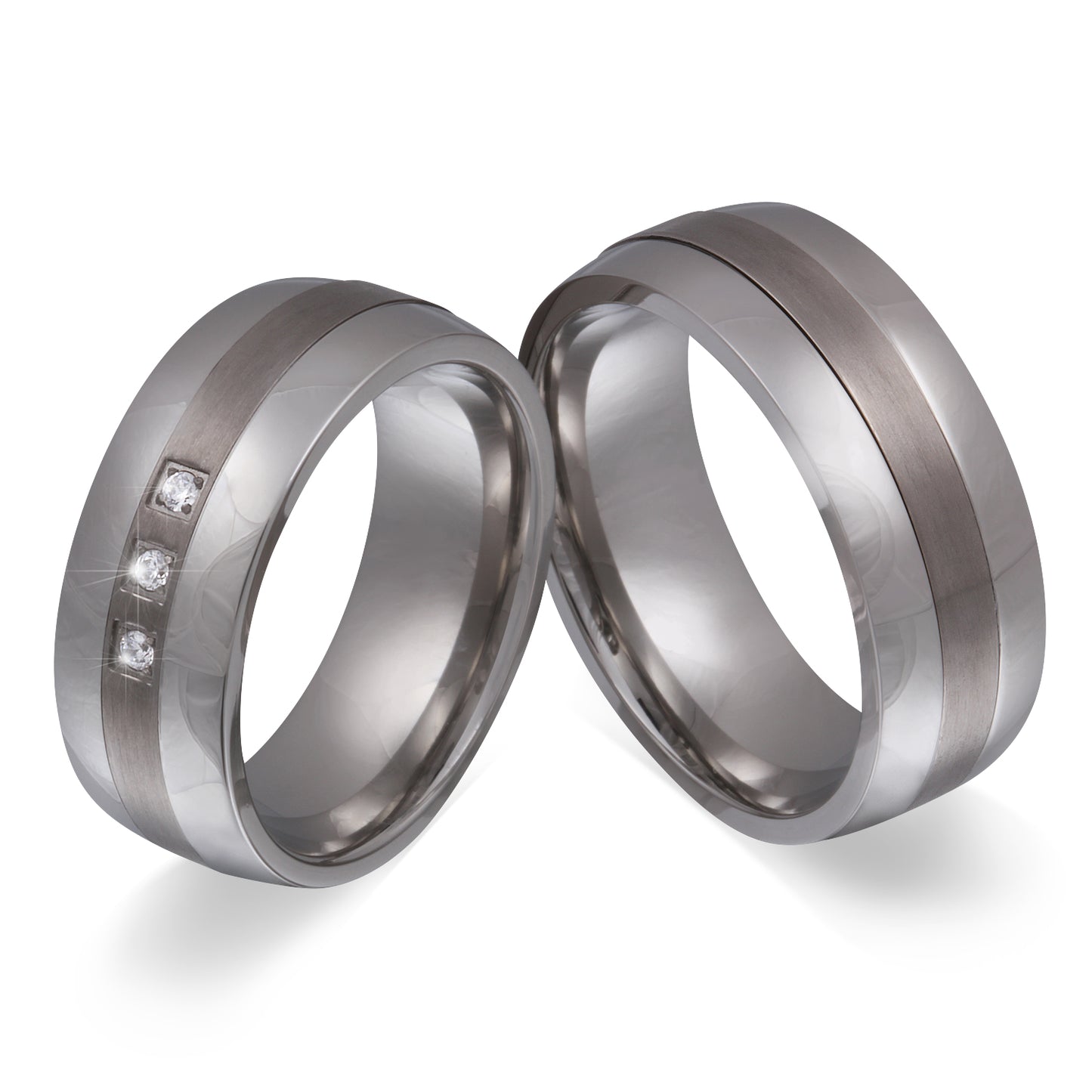 Soulmate Partnerring-Set mit Lasergravur