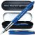 Pelikan Füllhalter Jazz® Noble Elegance mit Gravur als Geschenk | inkl. Etui mit Wunschgravur (Platz für 10 Stifte) | Emoji Gravur | | Emojis Gravur möglich | Farbe Saphire Blau
