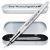 Pelikan Füllhalter Jazz® Noble Elegance mit Gravur als Geschenk | inkl. Etui mit Wunschgravur (Platz für 10 Stifte) | Emojis Gravur möglich | Farbe Silber | personalisiert mit Wunschgravur 